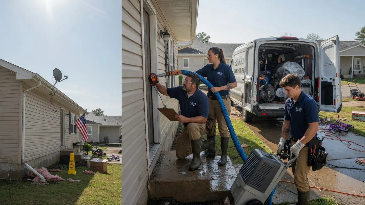 Ceiling Water Damage Restoration in Bakersfield, MO near me